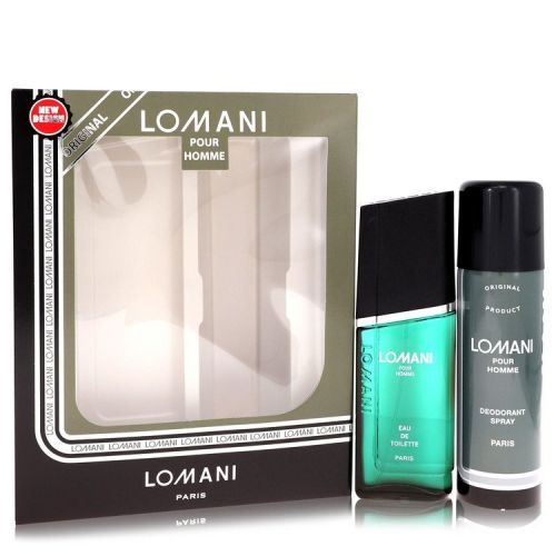 Lomani Gift Set -- 3.4 oz Eau De Toilette Spray + 6.7 oz Deodorant Spray