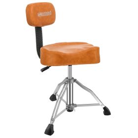 5 Core Drum Throne Padded Guitar Stool with Backrest Hydraulic Height Adjustable Music Chair For Adults And Kids w Anti Slip Rubber Feet - DS CH BR RE